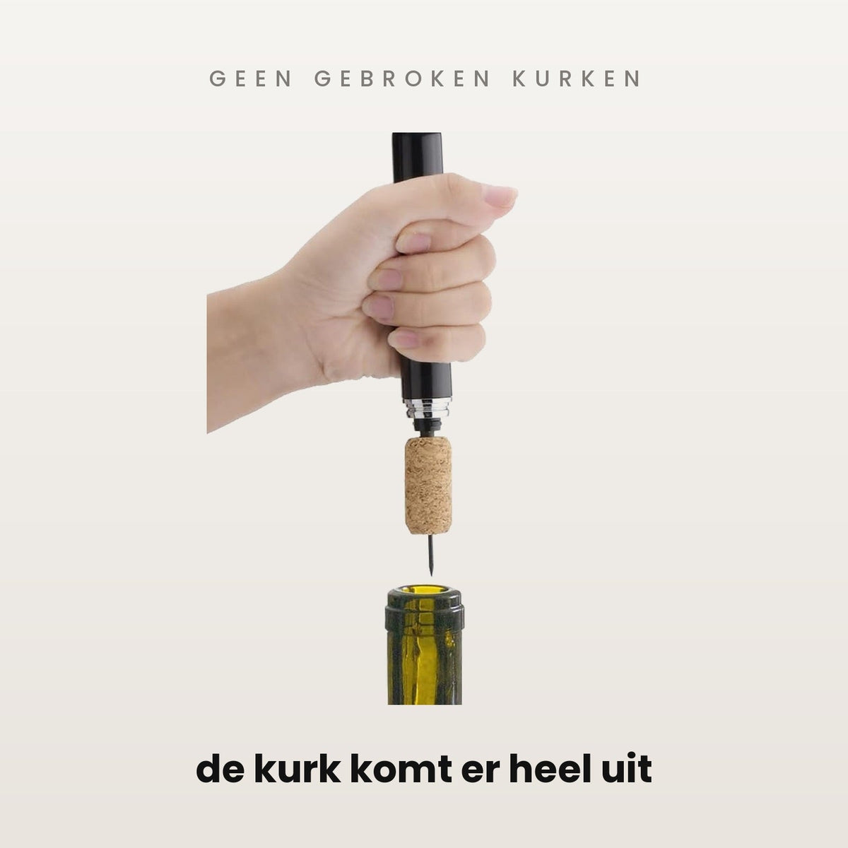AeroPop wijnopener